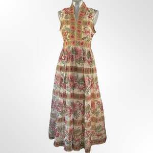 Vintage Avalon Classics Floral Maxi Dress Cottagecore Boho